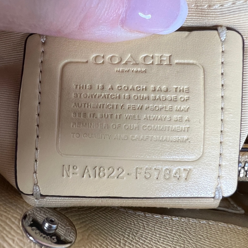 Coach Pale Yellow Leather Tote with Matching Wallet and Floral Scarf - Picture 8 of 16